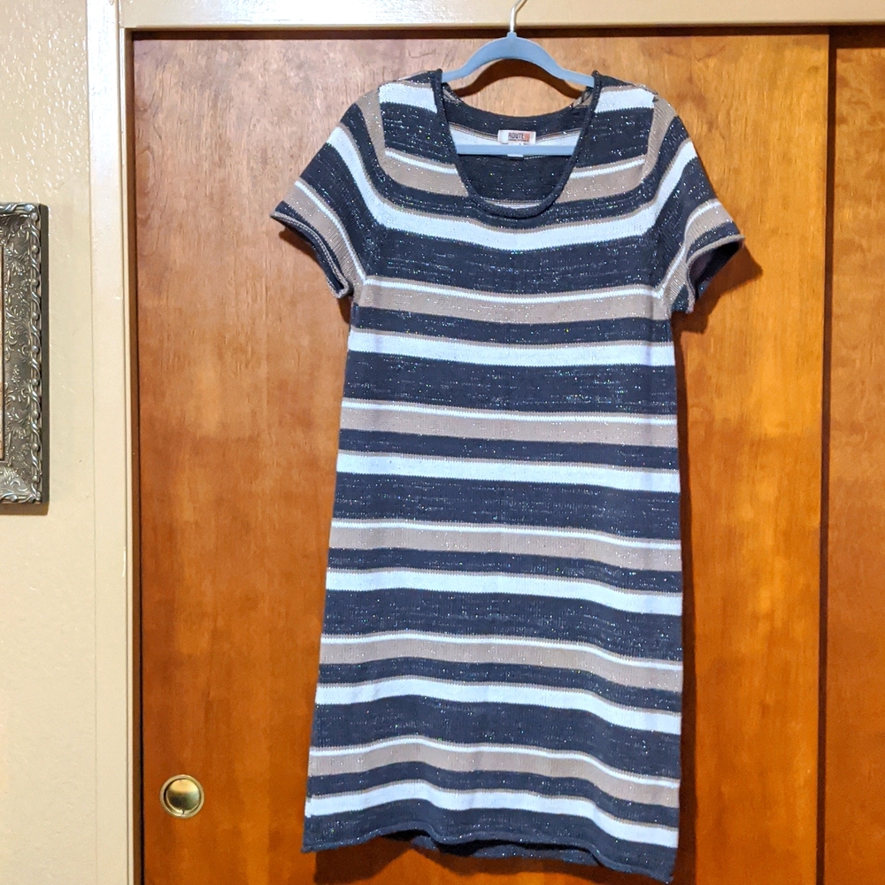 Route 66 Knit Dress with Silver Thread